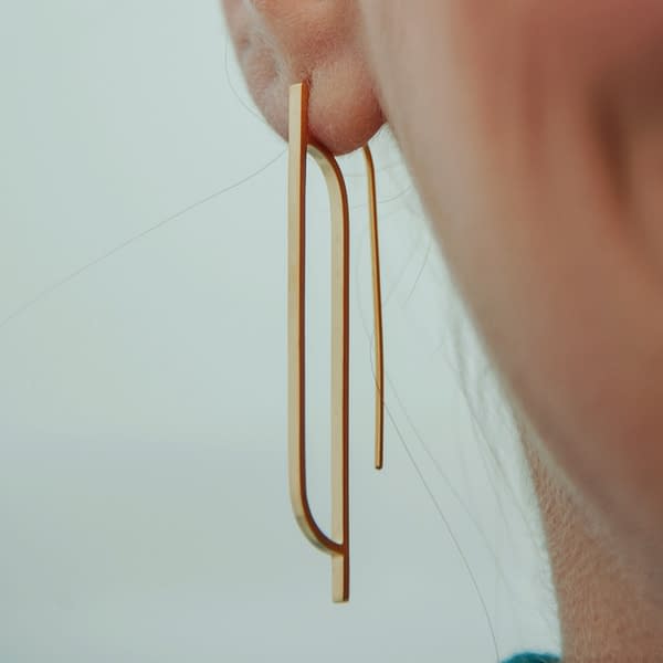 boucles d'oreilles scala B laiton doré