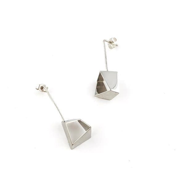 medium silver archi earrings