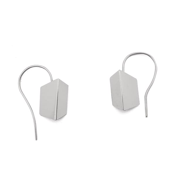 mini silver scala earrings