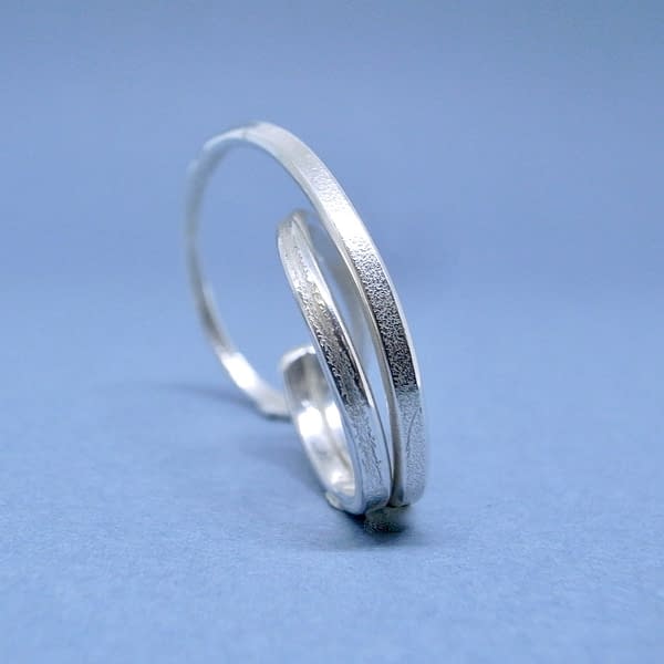 double archi curve ring