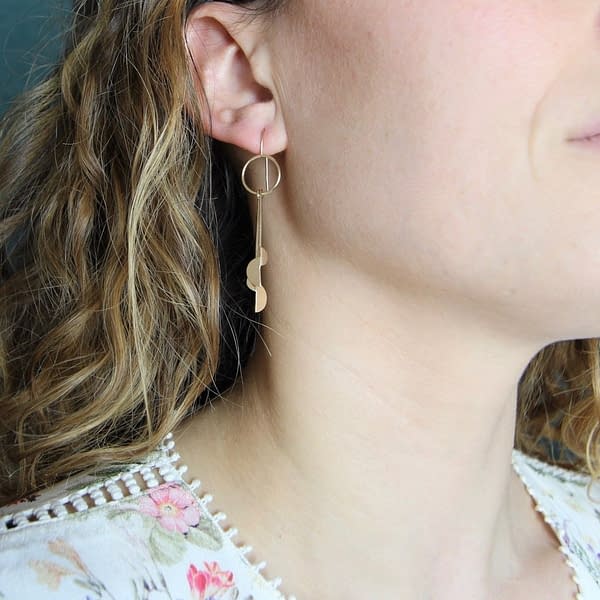 half moon earrings