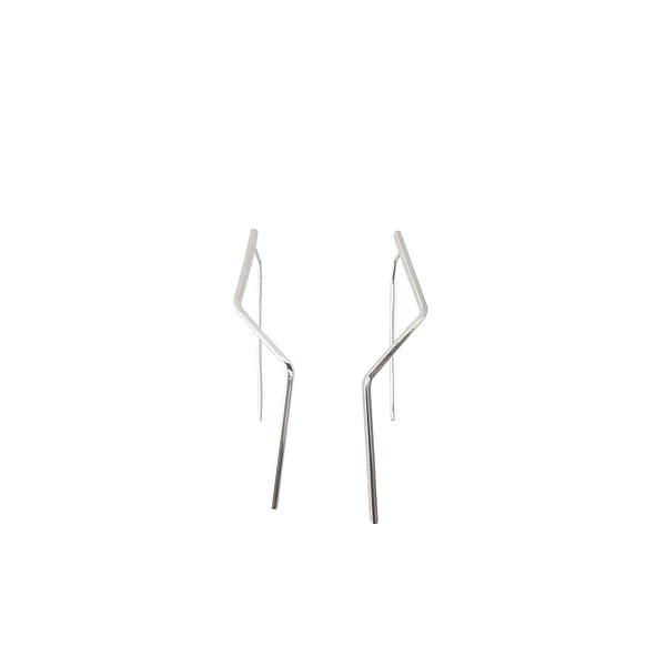 line earrings medium model silver