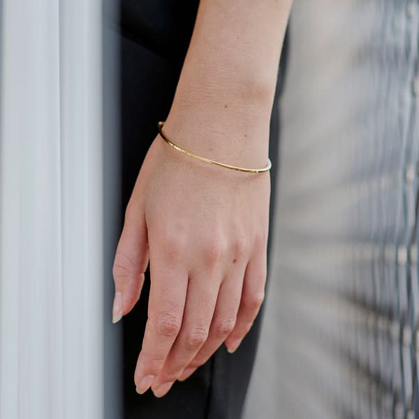 bracelet Line jonc plaqué or
