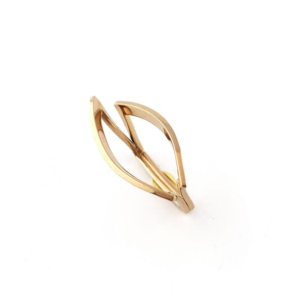 gold plated brass osiris ring