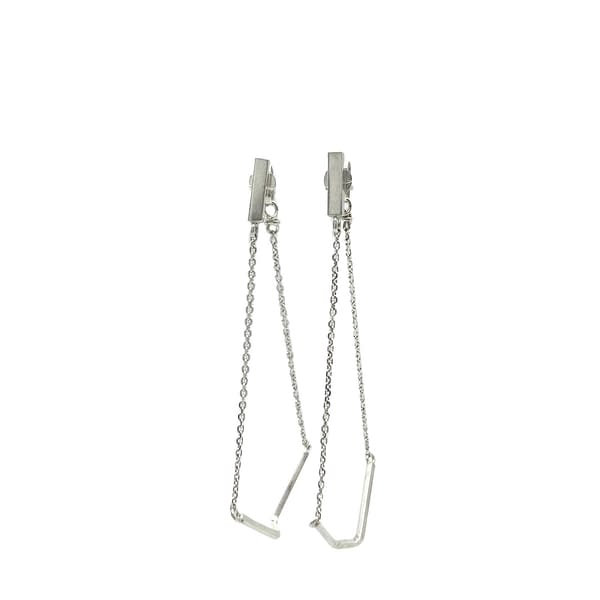 line chain earrings